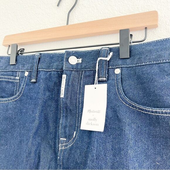 NWT Madewell x Molly Dickson Denim Micro Mini Skirt 29 - Picture 6 of 8